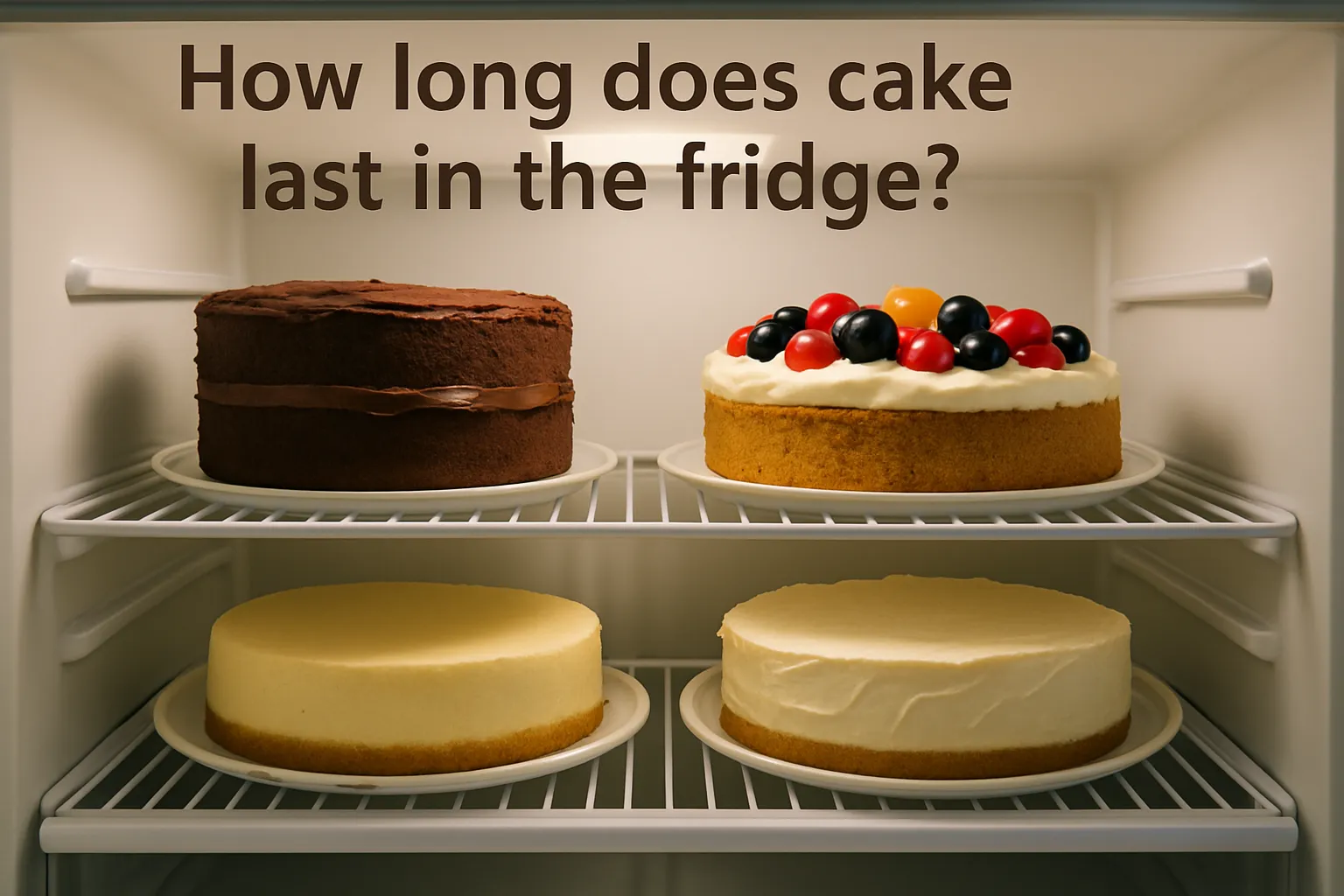 How Long Does Cake Last In The Fridge