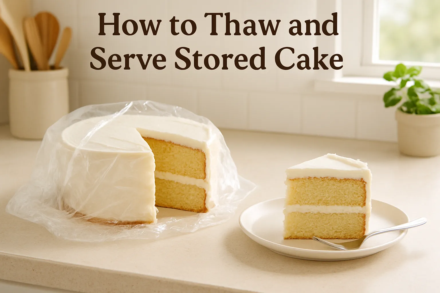 How To Thaw And Serve Stored Cake