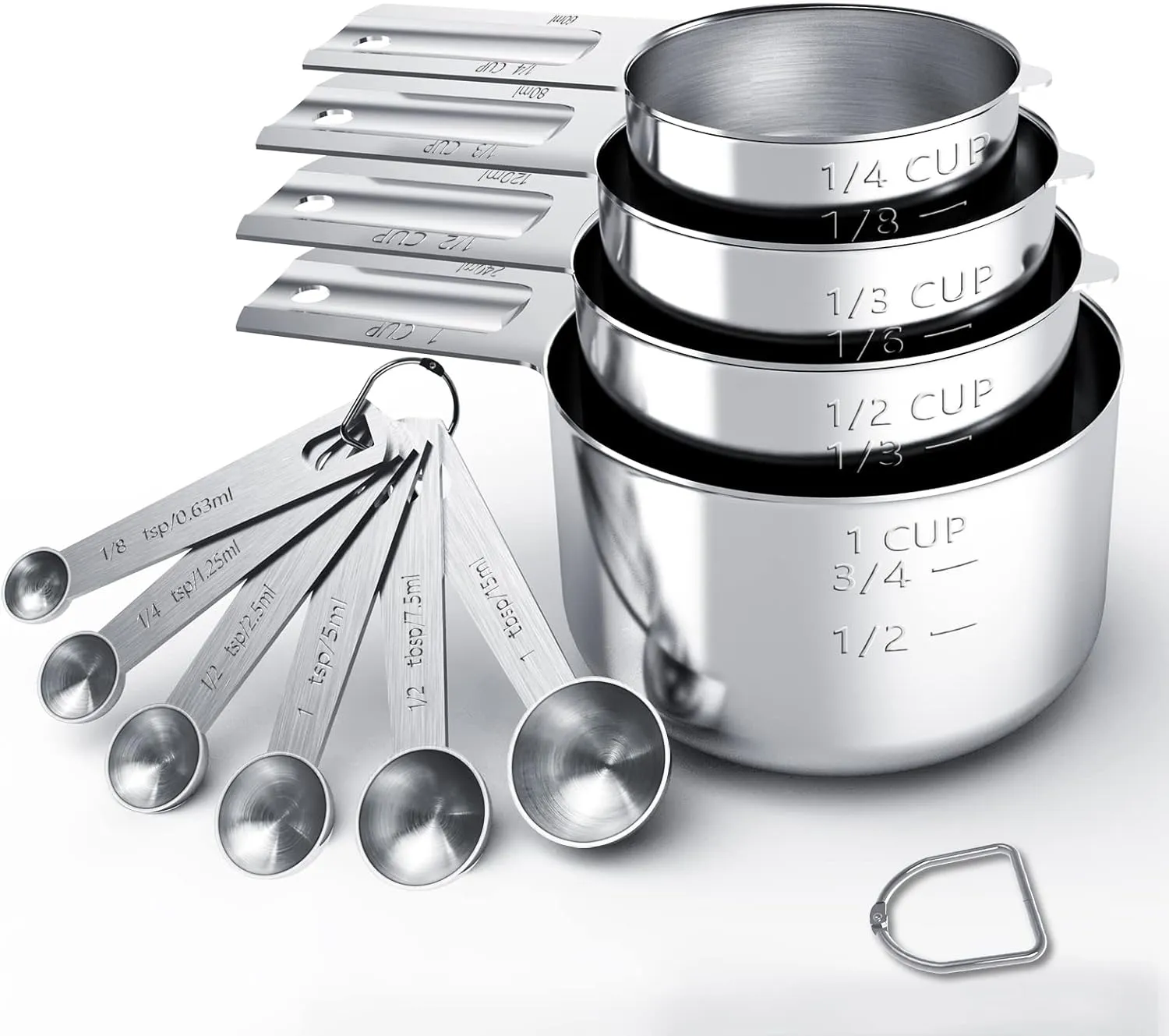 Stainless Steel Measuring Cups &Amp; Spoons