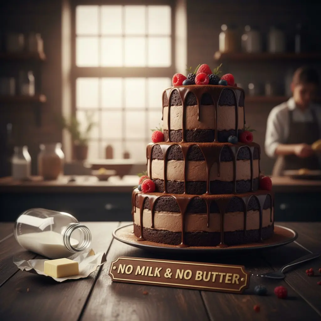 Vegan Chocolate Cake Replaces Butter And Milk Dictatorship