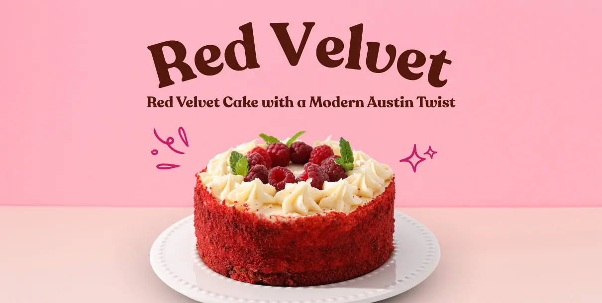 Slice Of Red Velvet Layer Cake With Cream Cheese Frosting And A Rich Filling Twist On A White Dessert Plate.