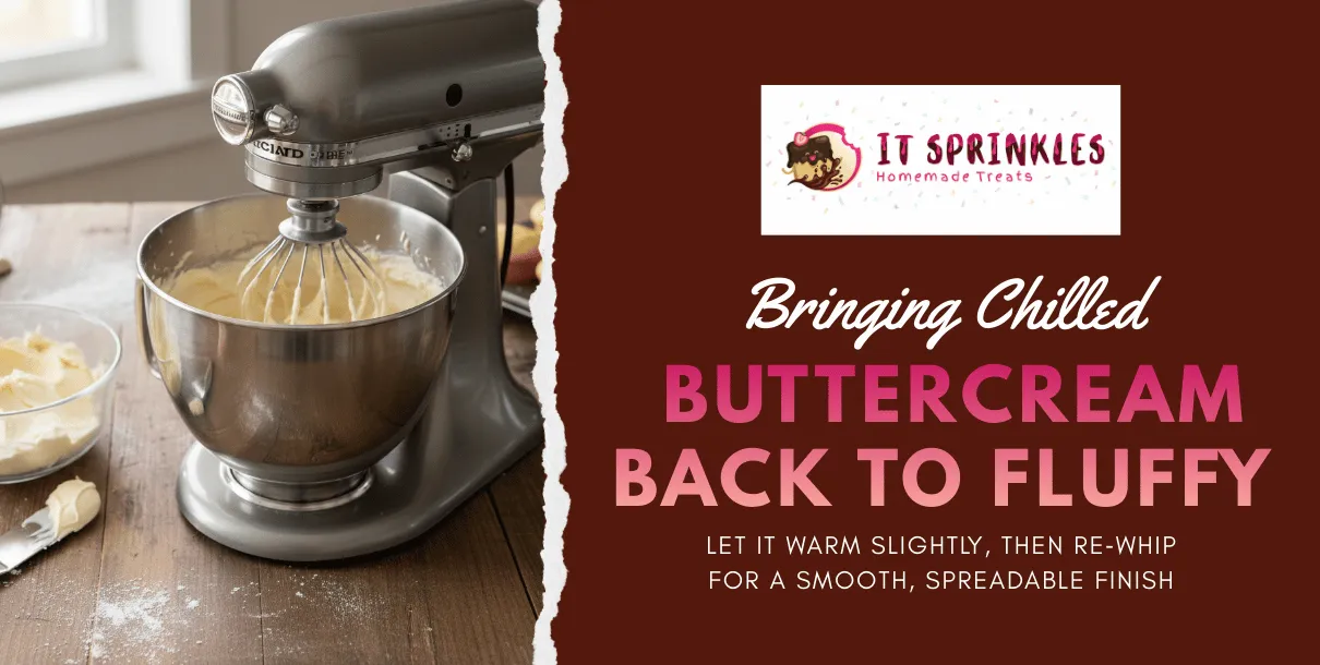 How To Restore Smooth Fluffy Texture To Refrigerated Buttercream.