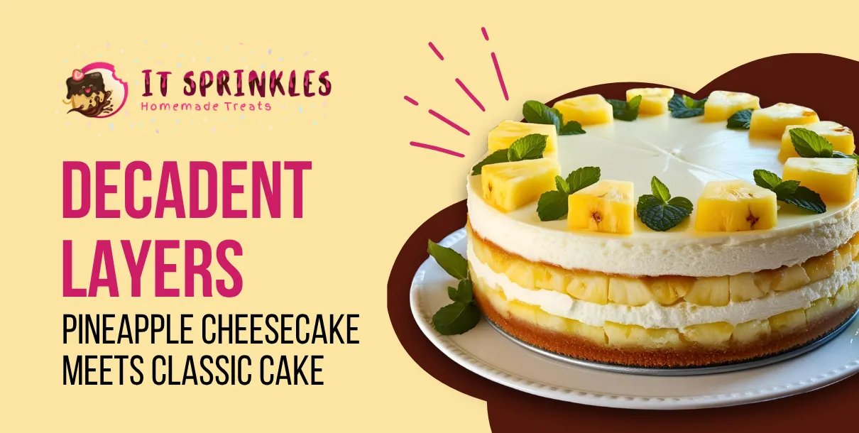 Pineapple Cheesecake Meets Classic Cake