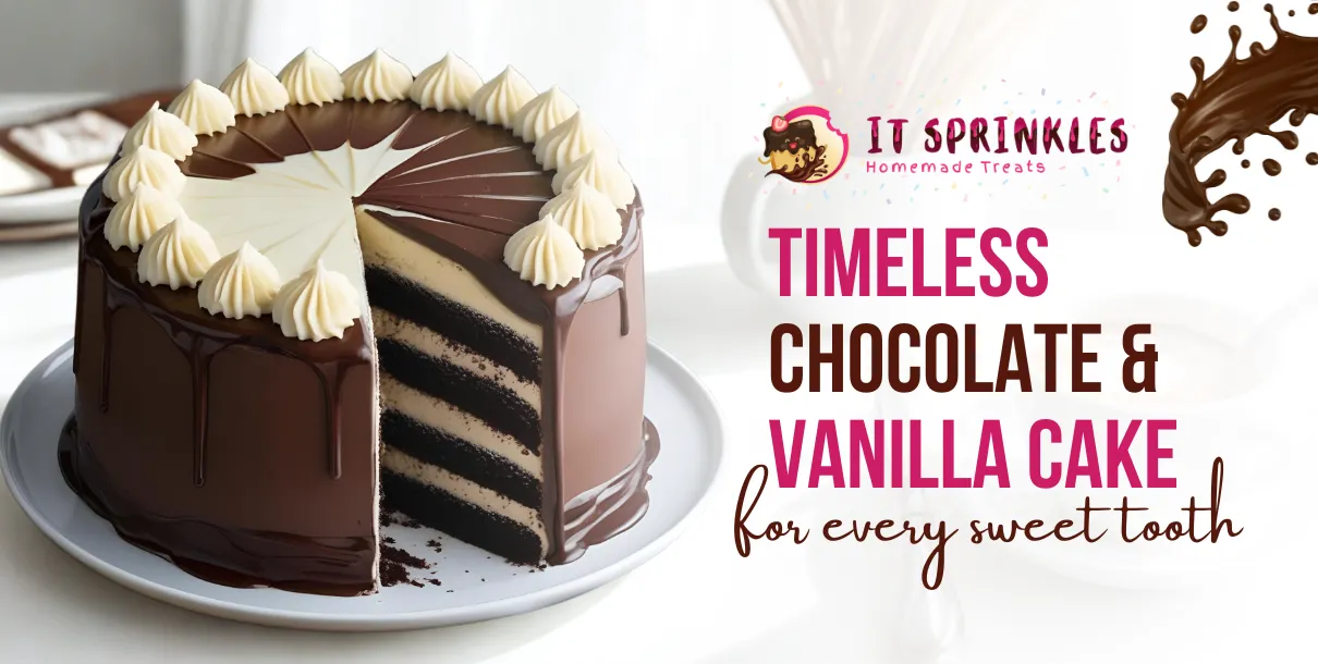 Timeless Chocolate And Vanilla Cake For Every Sweet Tooth
